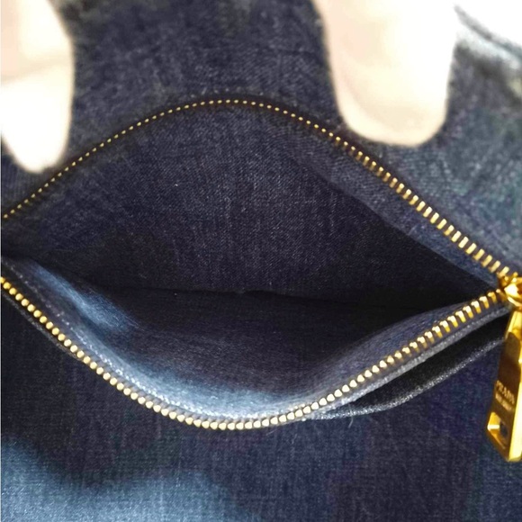 100% AUTHENTIC Prada Canapa Avio Demin - Picture 8 of 14